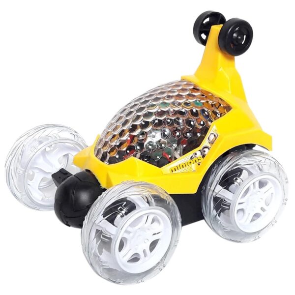 ماشین دیوانه کنترلی مدل Acrobatic Car زرد